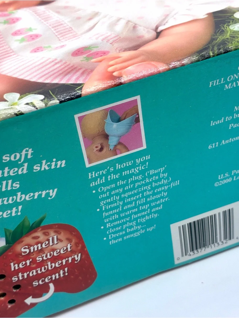 2000 Water Babies Strawberry Blossom Sweet Cuddlers Doll New Open Box Rare Vtg